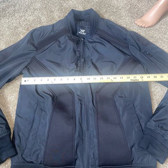 X RAY Lightly Insulated Full-Zip Nylon Jacket water resistant SZ M black - Picture 3 of 7